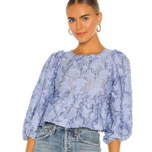 Free People Callie Open Back Blouse
